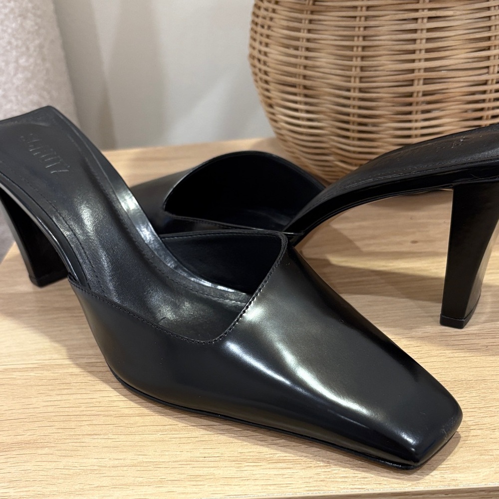 SCHUTZ size 9.5 new leather heel mules Rosie - Picture 5 of 8